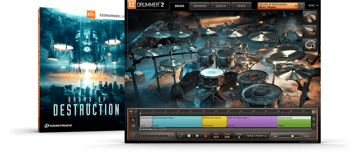 Toontrack EZX - Drums  of  Destruction